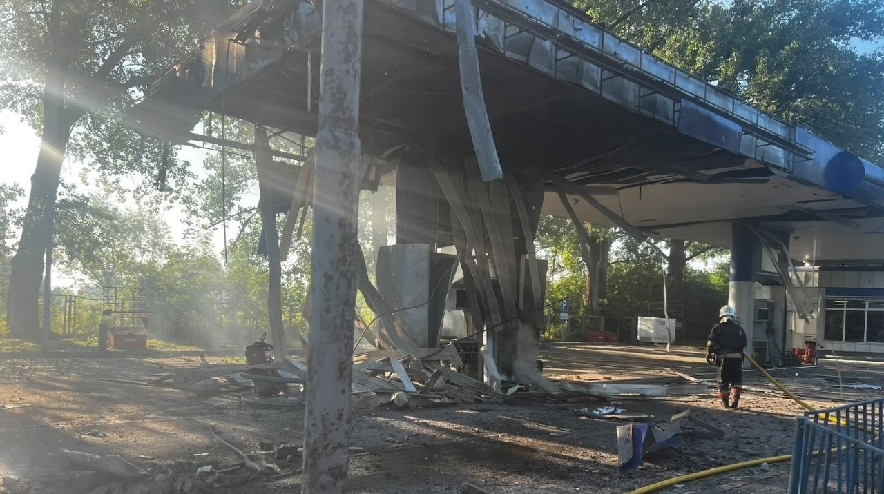 Russian attack hits petrol station in northern Zhytomyr Oblast