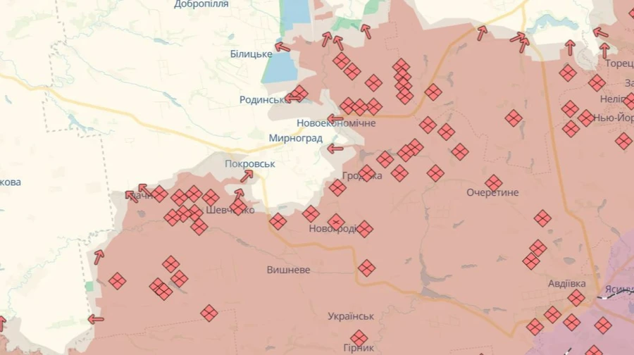 Сили оборони: Ворог зайшов на околиці Мирнограда