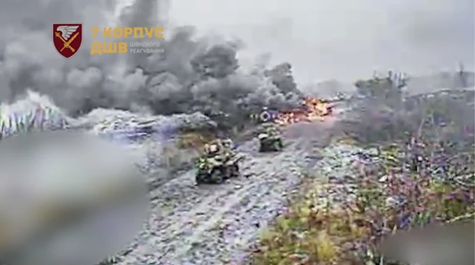 Russians conducting mechanised assault on Pokrovsk – video