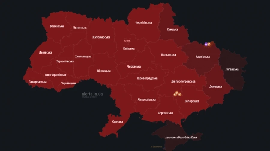 По всій Україні пів години була тривога через російський МіГ