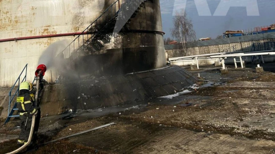 Drones attack oil depot in Serpukhov, Moscow Oblast – photo
