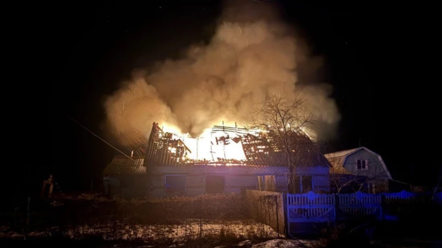 Ukrainian National Police video shows aftermath of Russian drone attack on Kyiv Oblast – photo