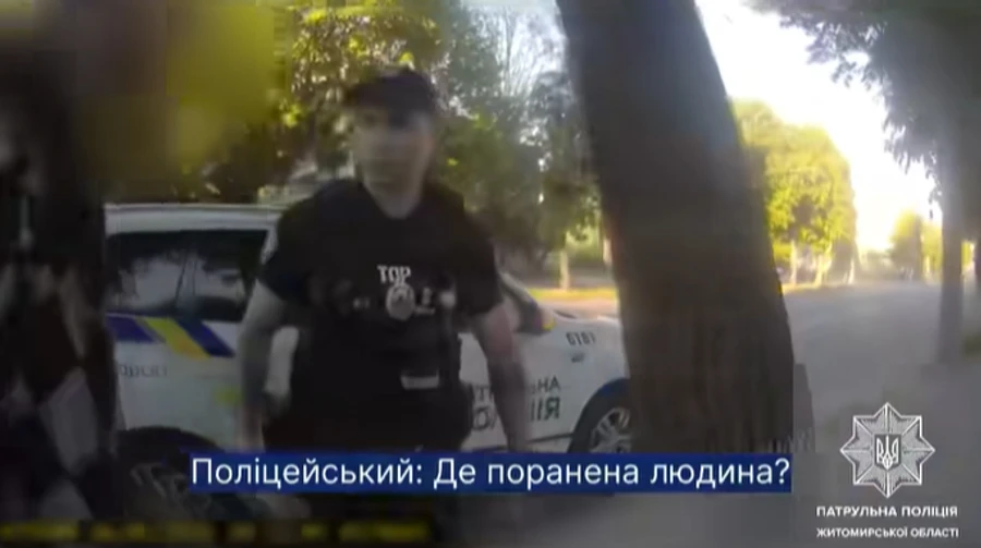 В Житомире полиция задержала мужчину в СОЧ, который бегал с ножом и ранил двух человек