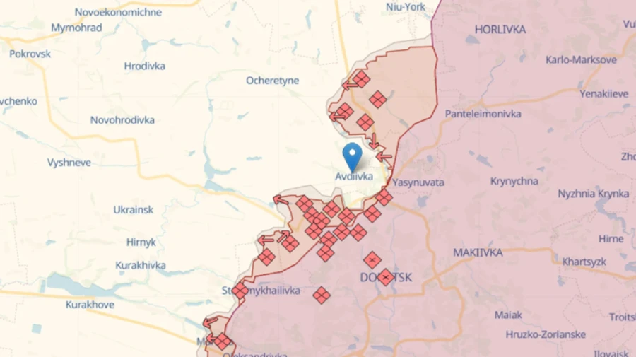 Russians shelled centre of Avdiivka at large scale 12 times