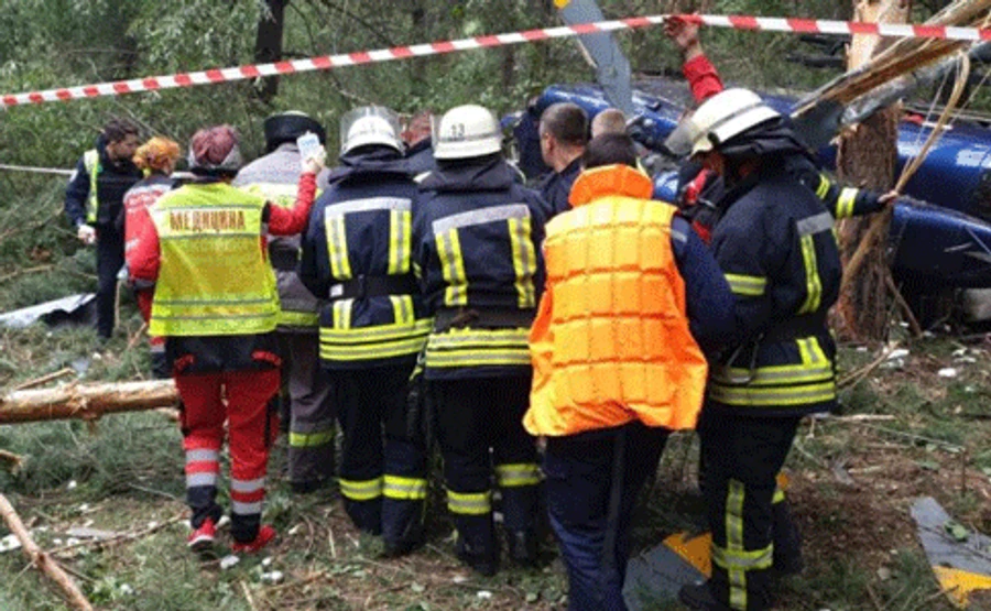 Стало відомо, кому належить гелікоптер, що впав у Києві