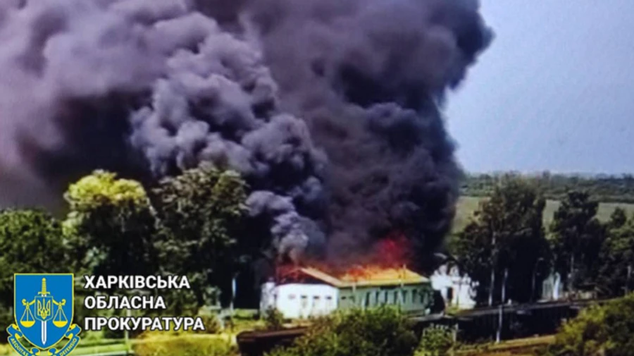 Russians target train station in Kharkiv Oblast with artillery