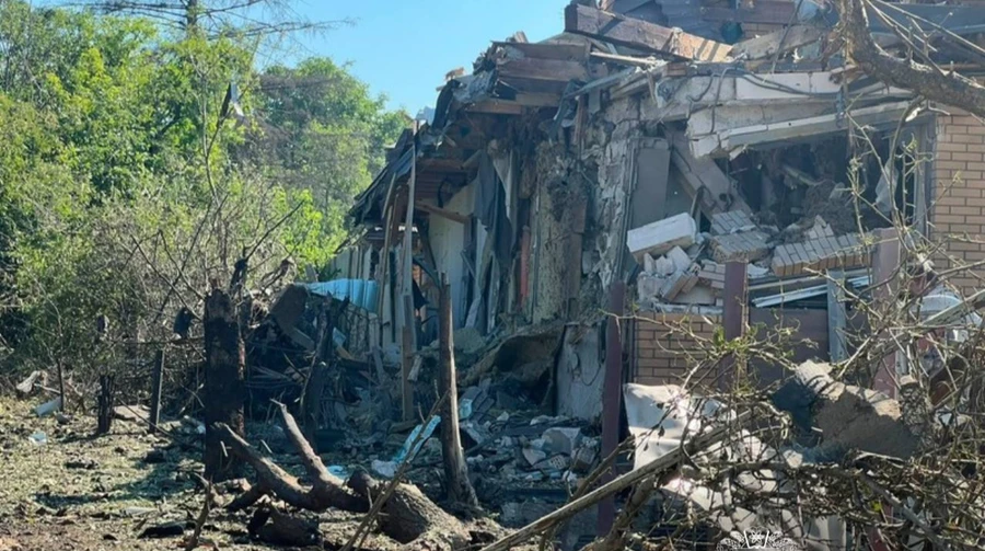 Russian Banderol drone strike hits business and residential area in Kharkiv: nine injured