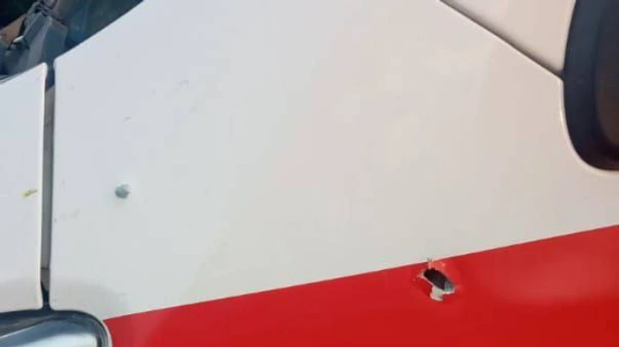 Russians attack ambulance in Kherson Oblast, injuring driver