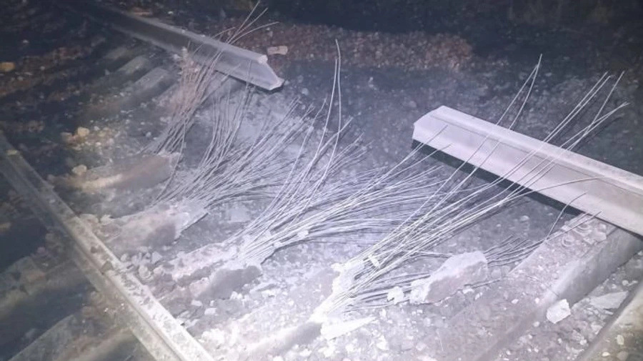 В Брянской области России взорвали железнодорожные пути, ведущие в Беларусь