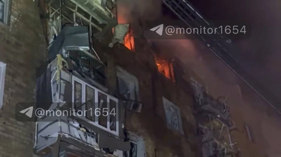 Russian Shahed drone hits apartment building in Kharkiv centre: eight injured – video