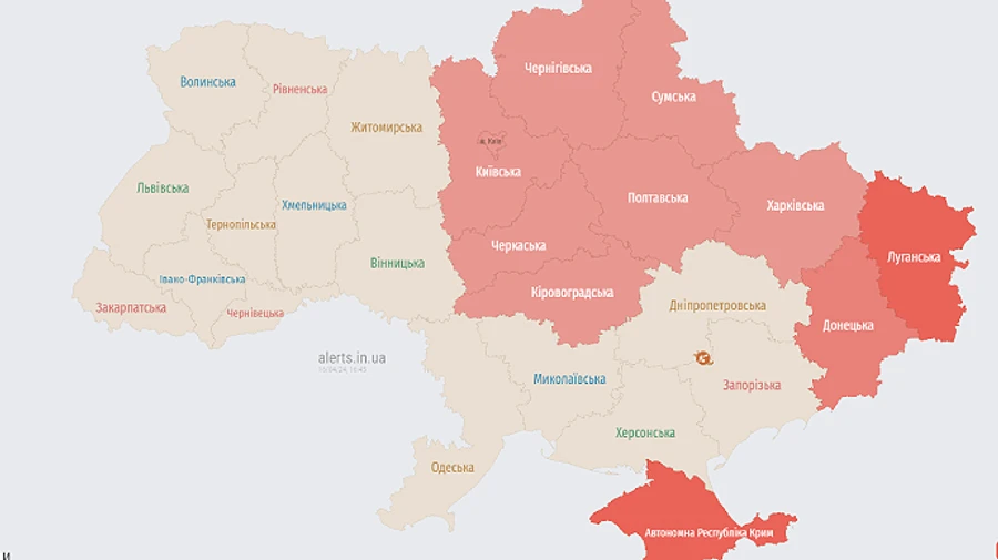 У Києві та кількох областях оголошували тривогу