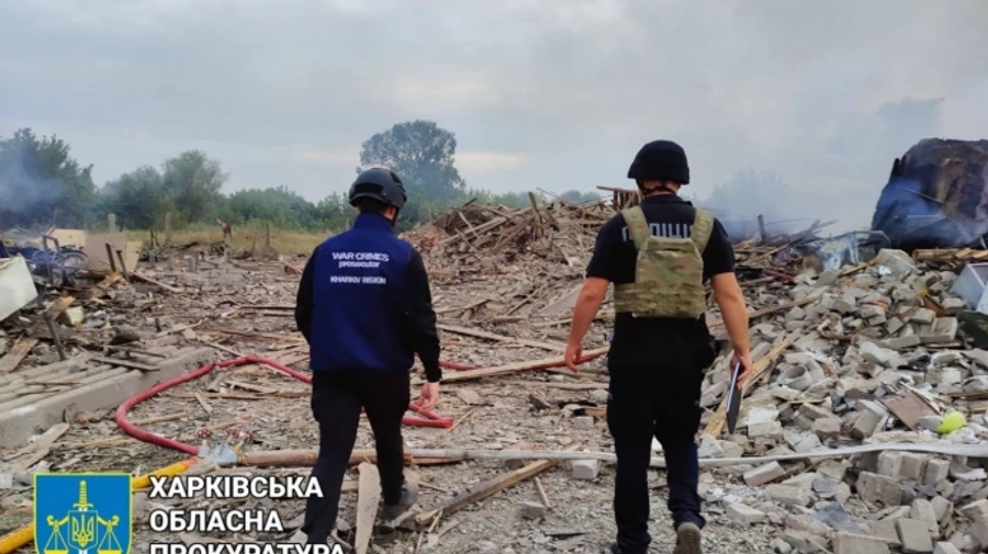 Two civilians killed in Russian airstrike on Kharkiv Oblast – photos