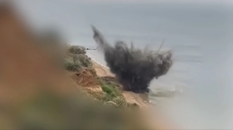 На побережье Одесской области подорвали морскую мину