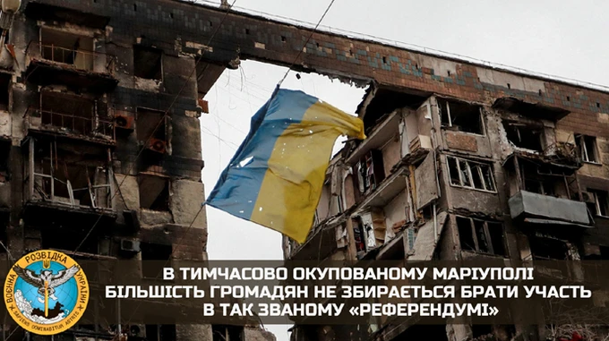 People in occupied Mariupol do not want to participate in so-called referendum – Ukrainian Chief Intelligence Directorate
