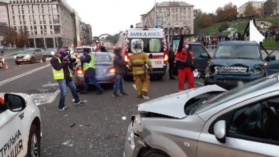 ДТП на Майдане: водитель рассказал, что потерял сознание