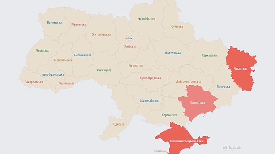 У 10 областях лунала повітряна тривога: була загроза пусків крилатих ракет
