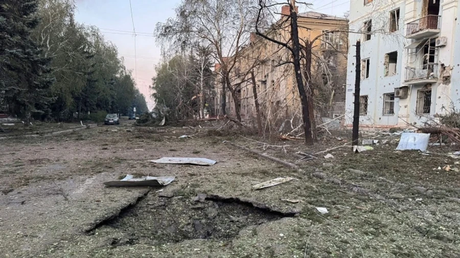 Nine injured in Kramatorsk as Russians drop three guided bombs on city centre – photos
