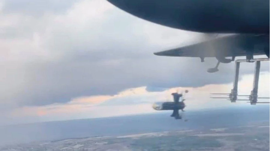 Ukraine launches P1-Sun and Sting interceptor drones from aircraft to down Shahed attack UAVs – video