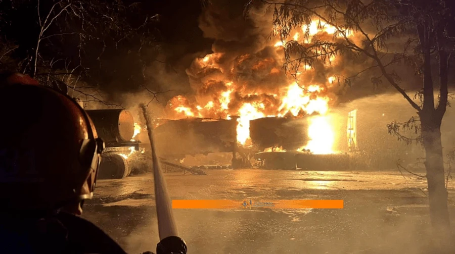 Russians attack infrastructure in south Odesa Oblast at night damaging grain elevator