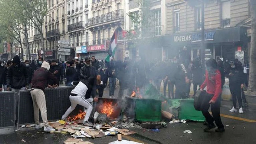В Европе тысячи людей митингуют в поддержку палестинцев