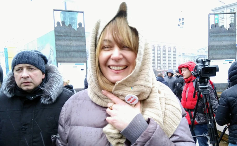 Жена Саакашвили на митинге в Киеве: Они пересекли красную линию