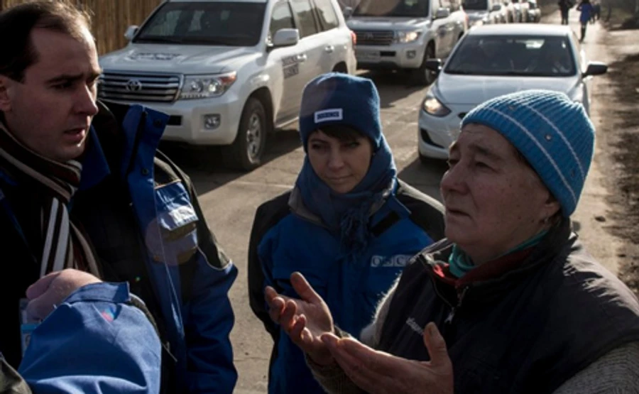 Миссия ОБСЕ подтверждает обстрел возле Коминтерново