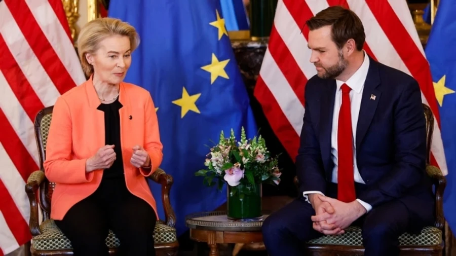 Von der Leyen tells US vice president about EU's commitment to just peace for Ukraine