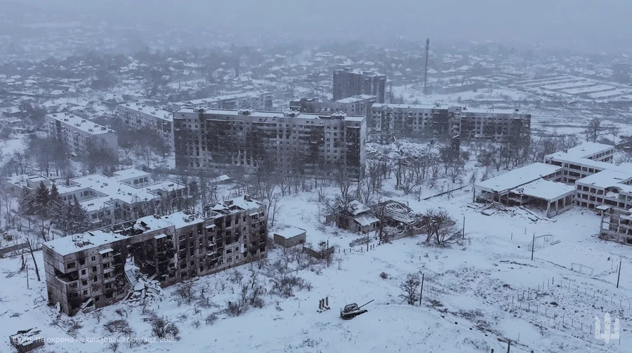The military was shown Kupyansk, which the Russian Federation turned into ruins