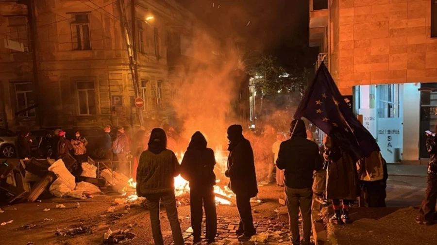 Georgian security forces reportedly detain over 100 protesters