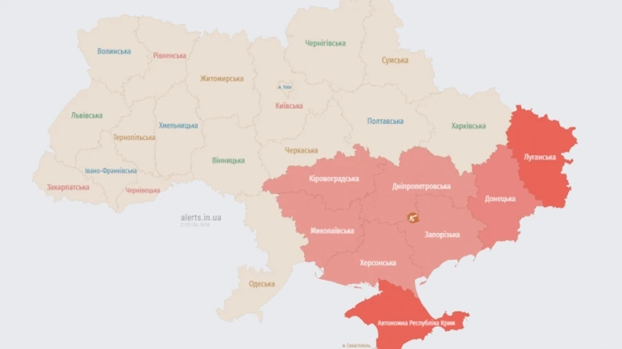 Російську ракету збили біля Дніпра