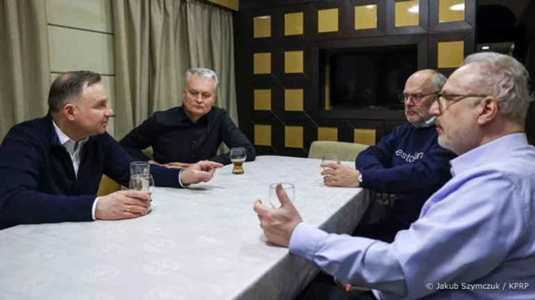 Президенты Польши, Латвии, Литвы и Эстонии в среду в Киеве встретятся с Зеленским