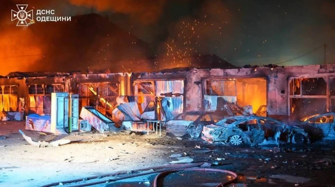 Russian drones attack Odesa, killing man and causing damage – photos, video