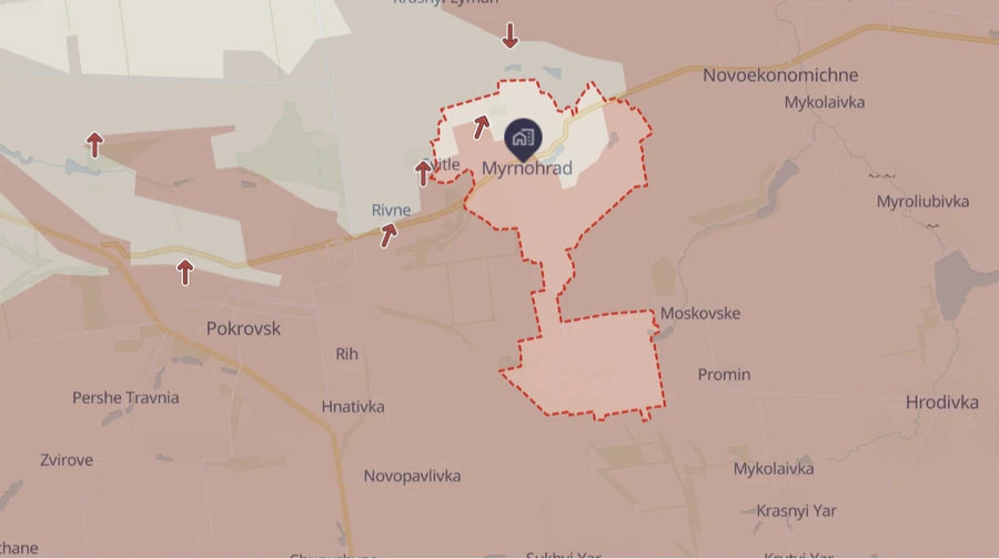 Russians amass troops and equipment to storm Myrnohrad