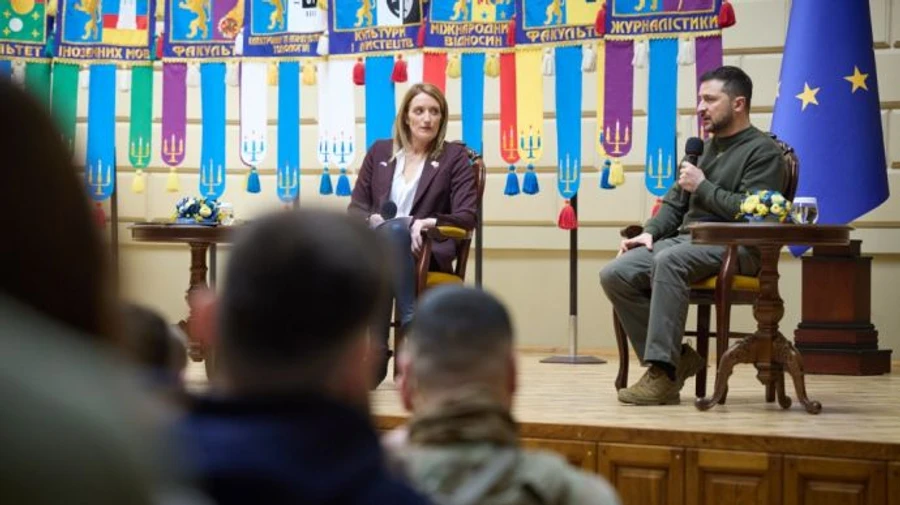 Zelenskyy tells students how Ukraine will coexist with a neighbour like Russia