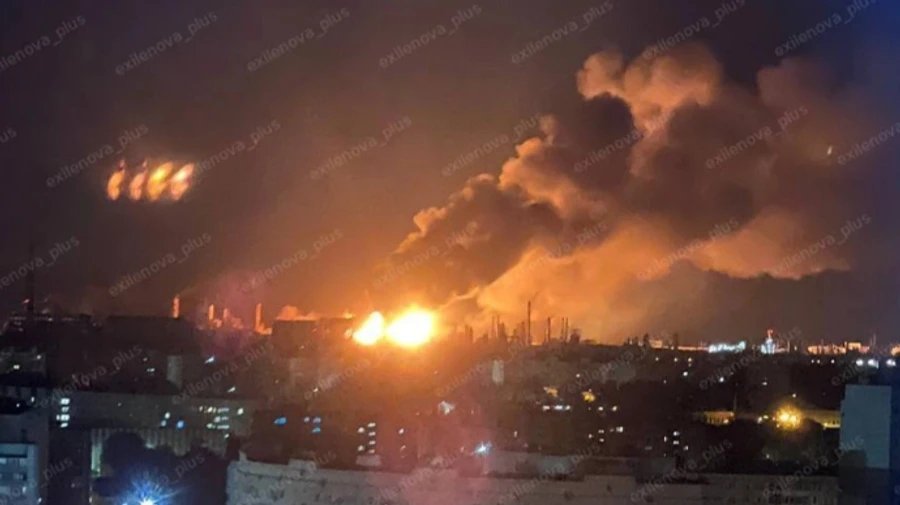 Ukrainian forces hit Lukoil refinery in Russia's Volgograd, causing large fires