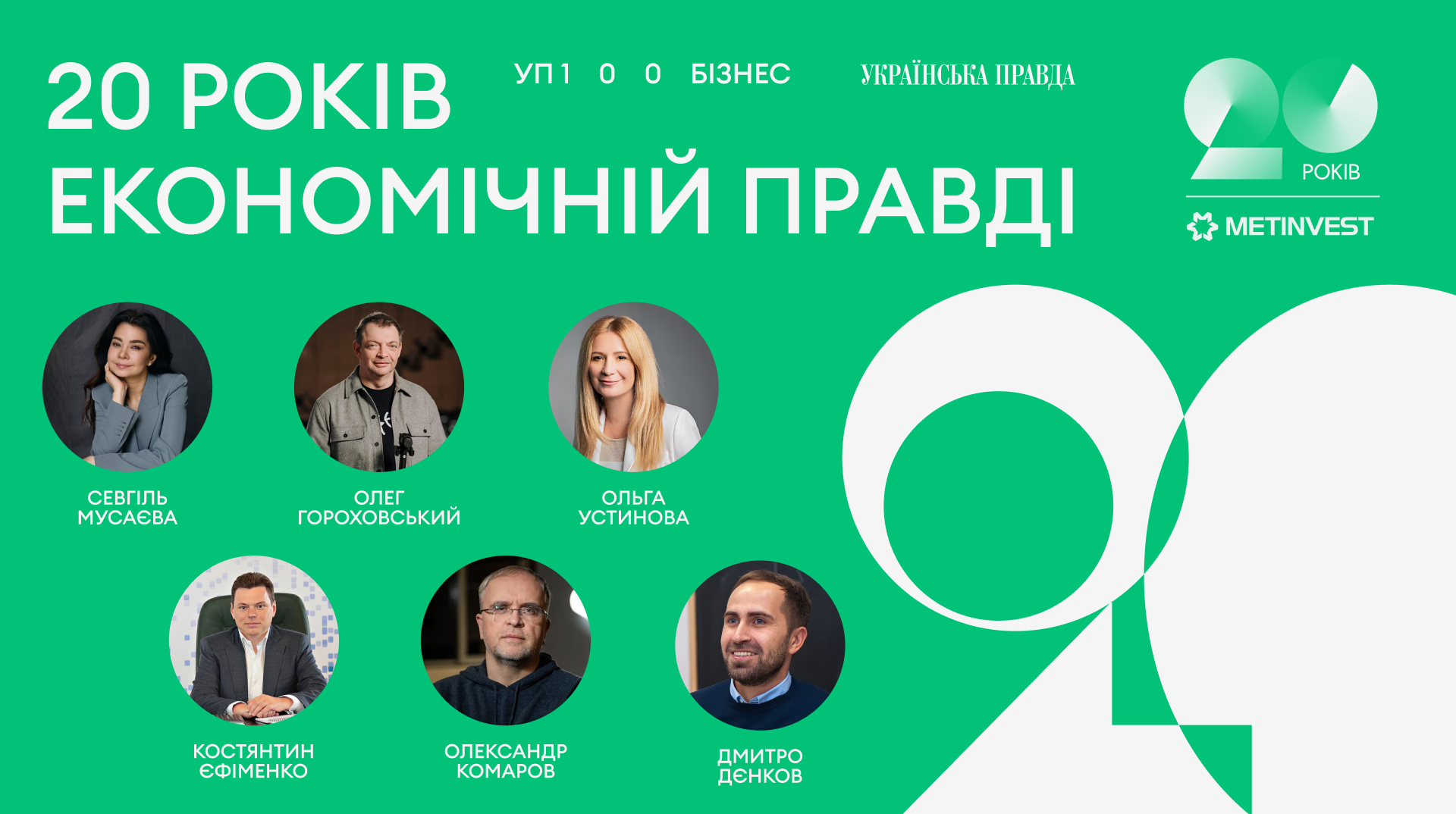 Kyivstar, Гороховський, Ставніцер і Pianoboy. Нові деталі церемонії "УП100: Бізнес"