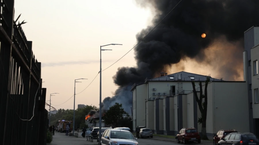 Полицейские показали кадры удара Шахедов в Киеве