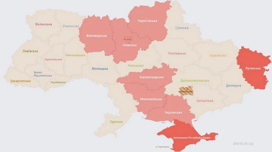 Air-raid warnings issued across Ukraine, air defence activated on Kyiv's outskirts