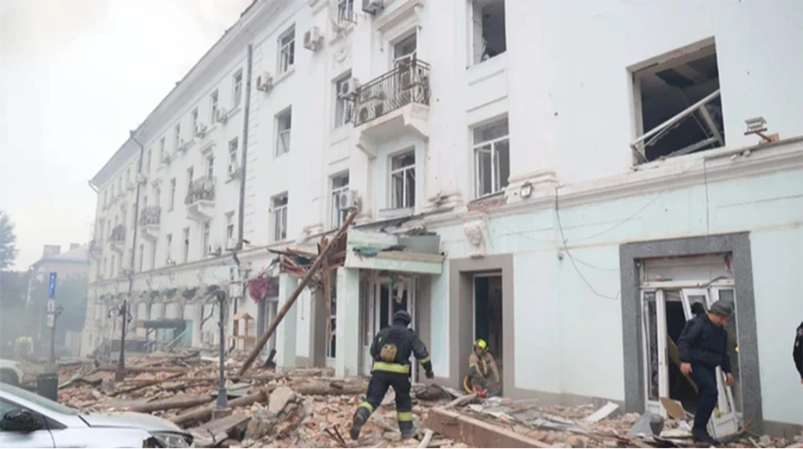 Publisher warehouse damaged in Russian strike on Dnipro