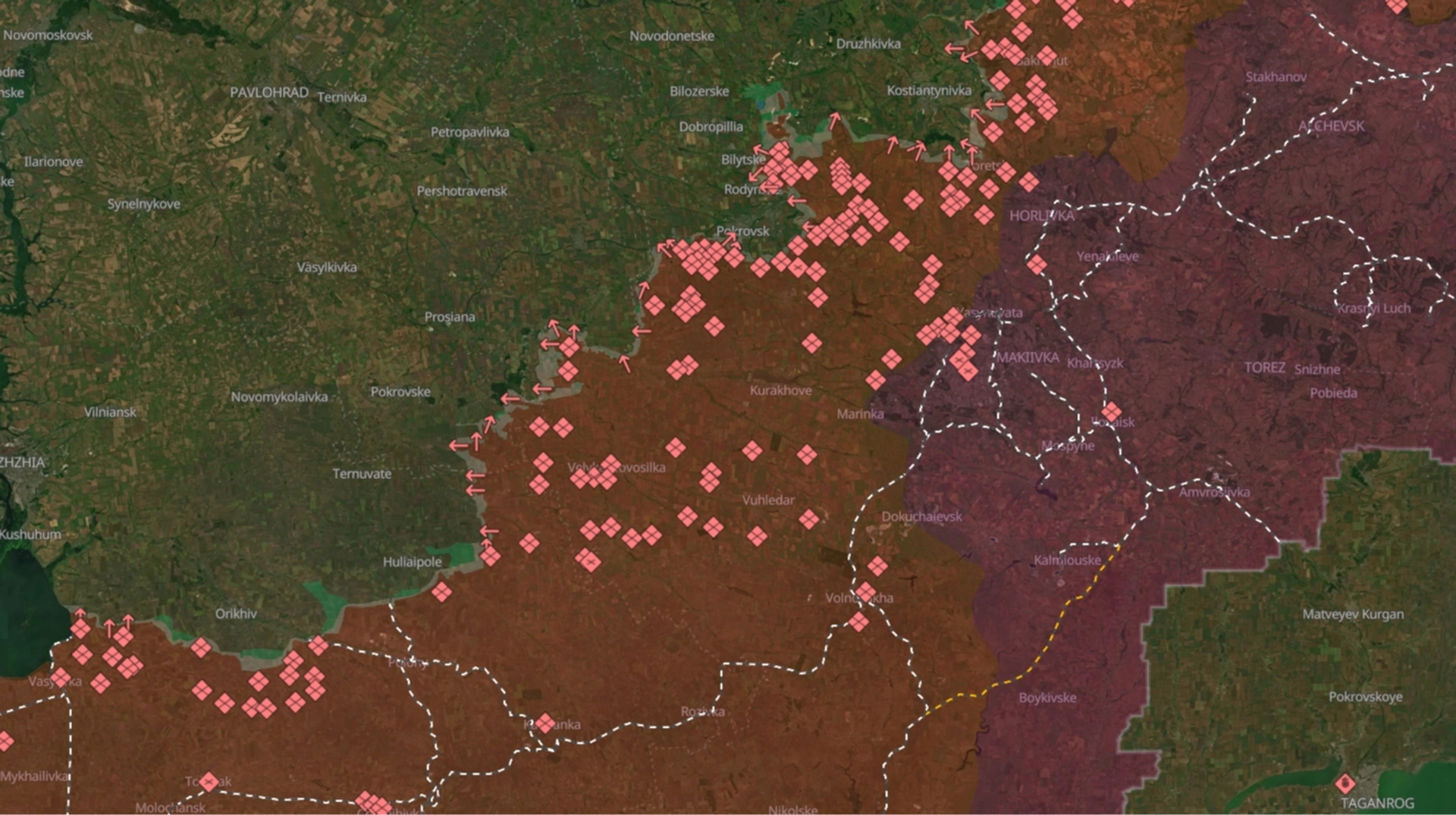 Russian forces have advanced in three settlements in Donetsk and Zaporizhzhia oblasts, DeepState reports