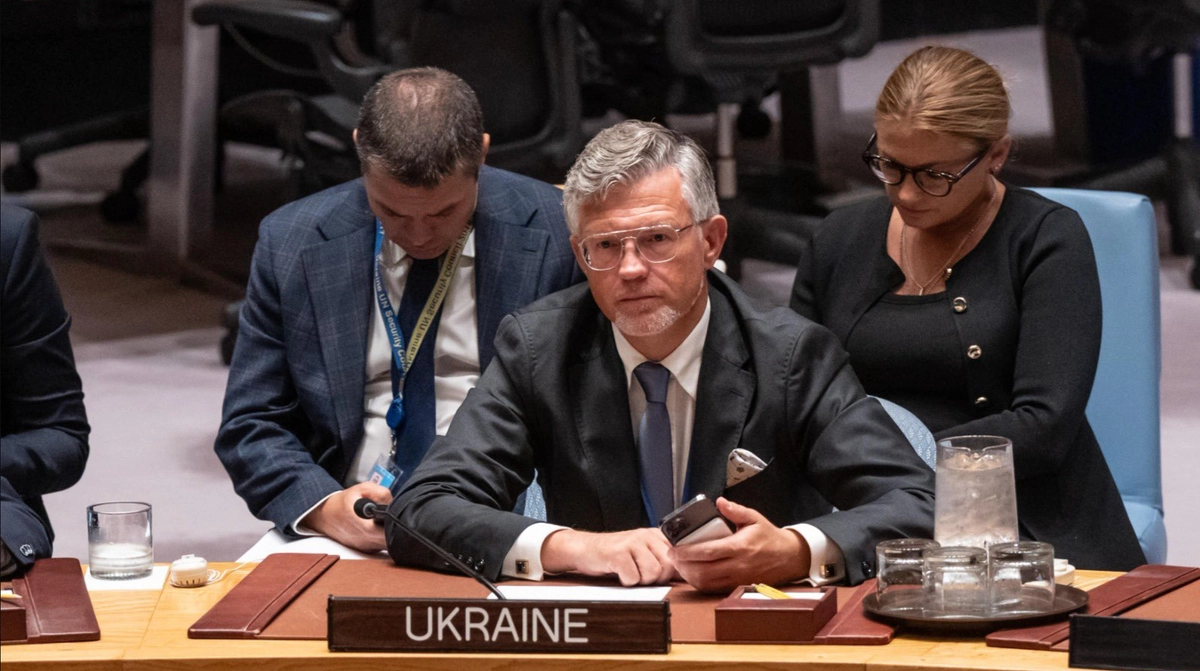 Ukraine's representative to UN addressing Russia: Ukraine is not trading its sovereignty or territory