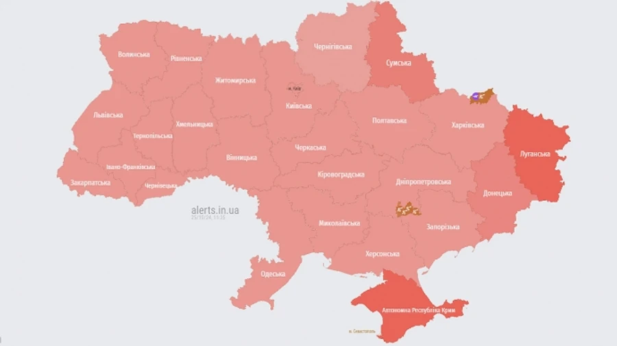 По всій Україні лунала тривога через МіГ