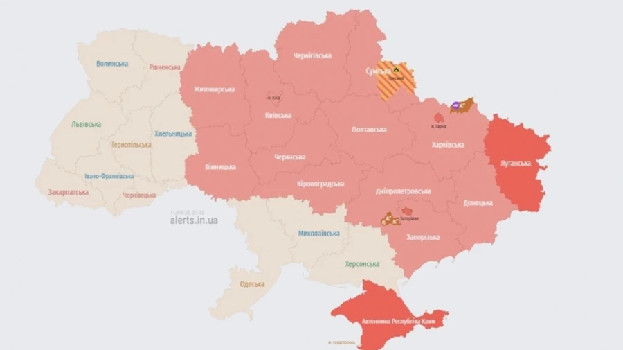 У Києві та більшості областей оголошували загрозу балістики