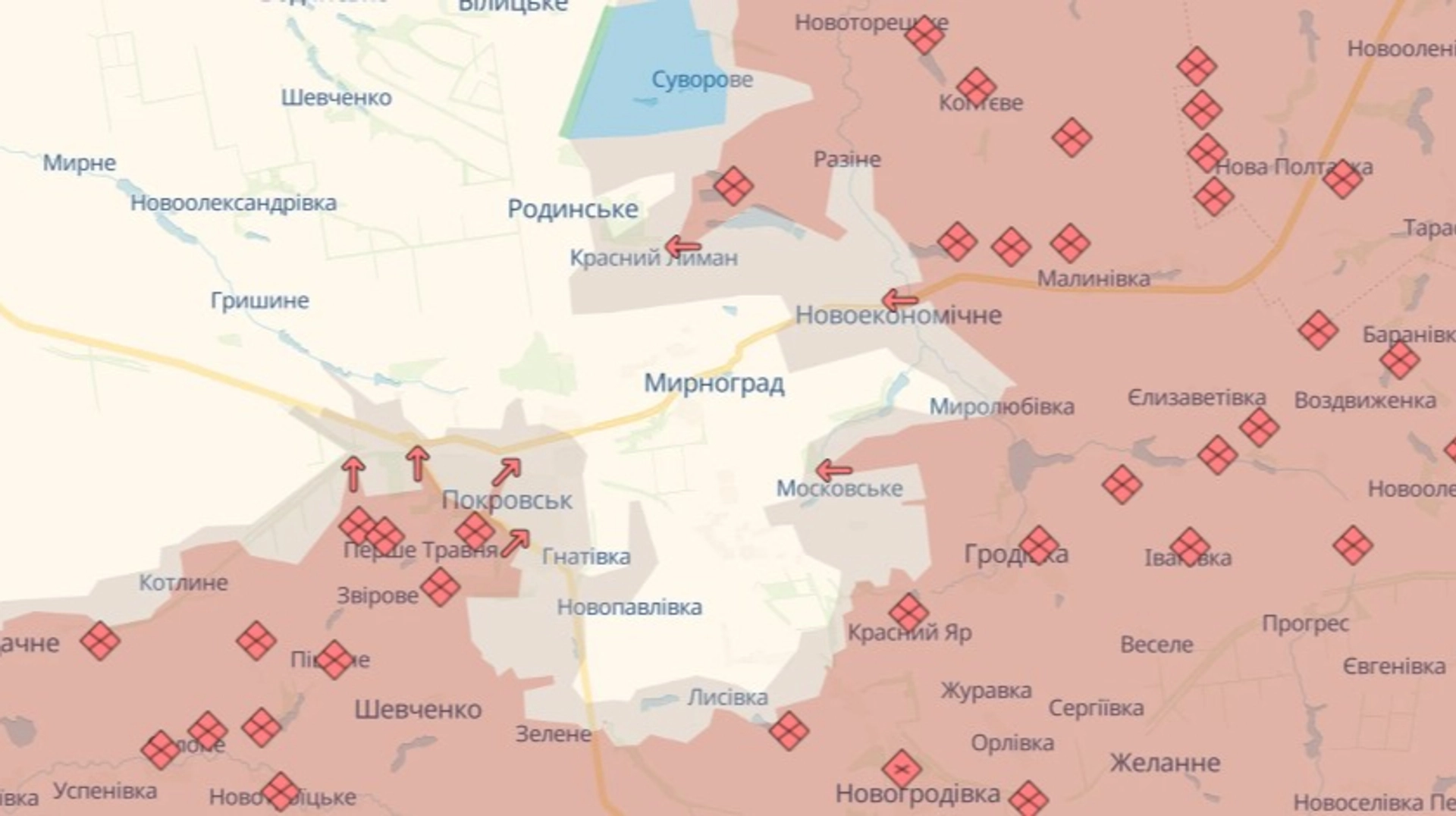 DeepState: Россияне продвинулись в Покровске и вблизи города