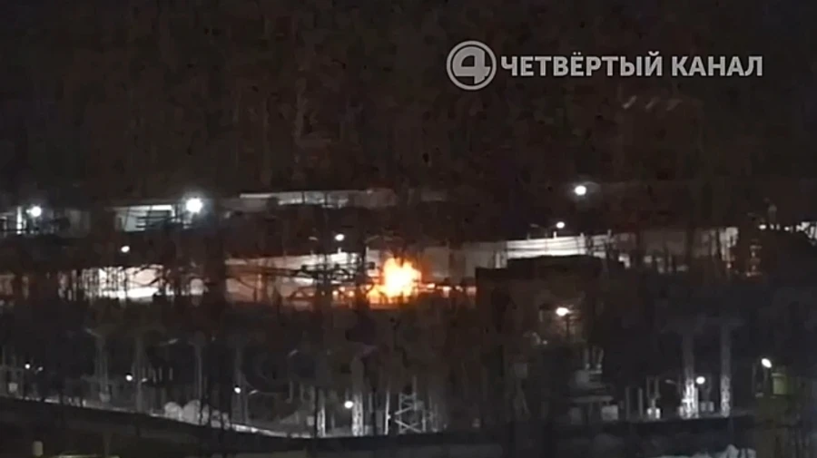 Explosion occurs at power substation supplying defence facilities in Russia's Yekaterinburg – video