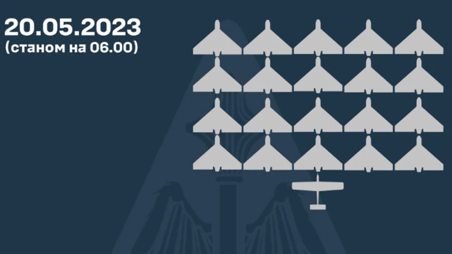 Киевскую область ночью атаковали 18 шахедов
