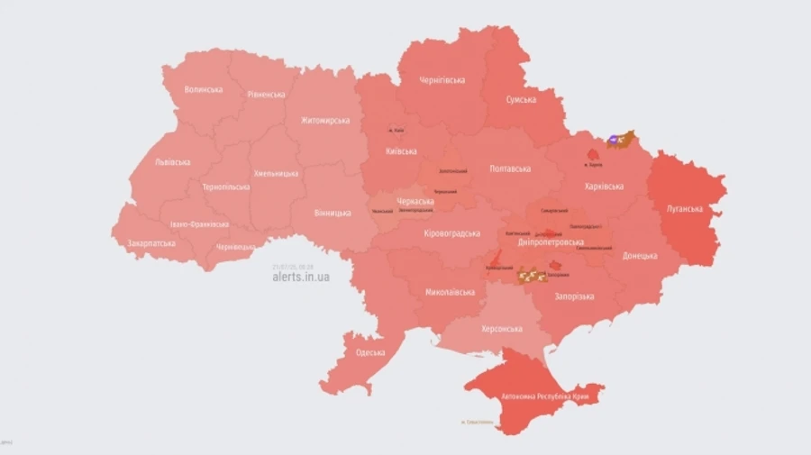 По всій Україні оголошували ракетну небезпеку через зліт МіГ-31К