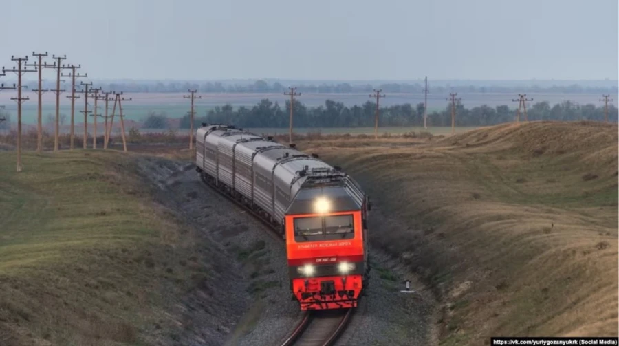 Russia suspends passenger train services in occupied Crimea