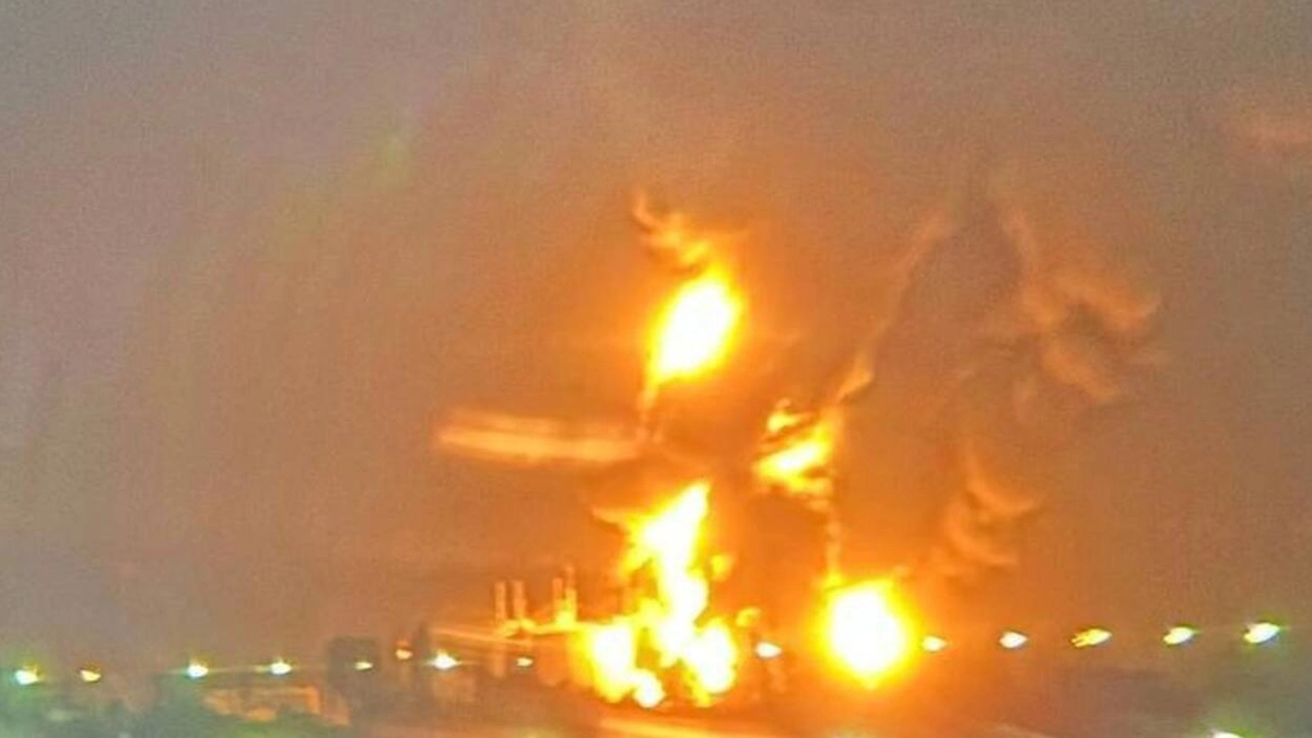 Drone Strike Triggers Massive Fire at Oil Terminal in Rostov, Russia