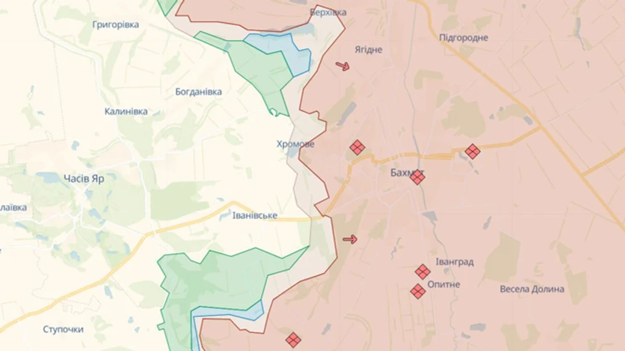 На Бахмутском направлении защитники продвинулись на флангах на 250-700 метров – Череватый